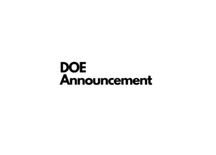 DOE Announcement